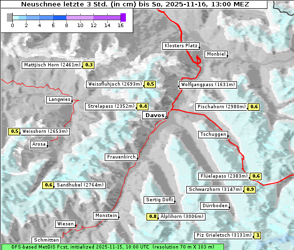 Neuschnee, 16. 11. 2025