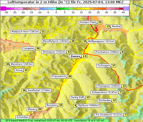 Temperatur, 4. 7. 2025