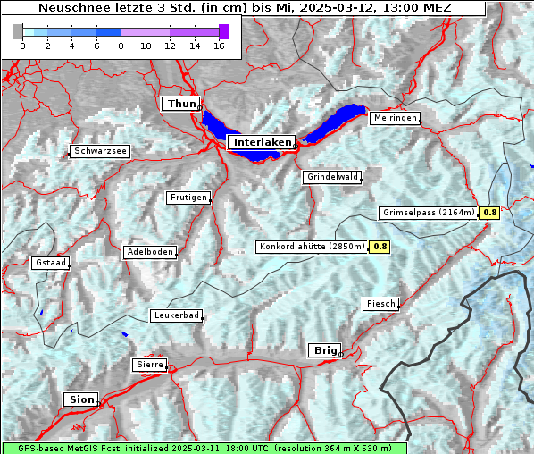 Neuschnee, 12. 3. 2025