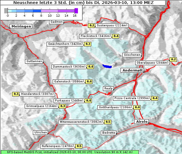 Neuschnee, 10. 3. 2026