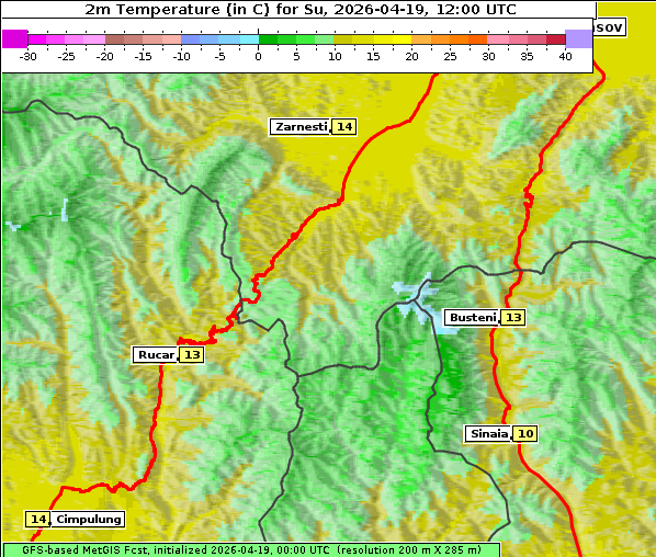 Temperatur, 19. 4. 2026