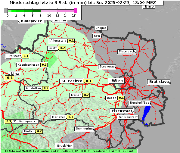 Niederschlag, 23. 2. 2025