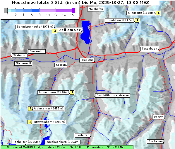 Neuschnee, 27. 10. 2025