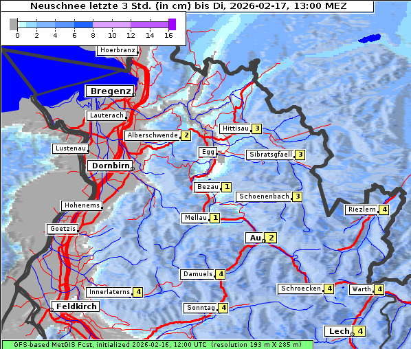 Neuschnee, 17. 2. 2026