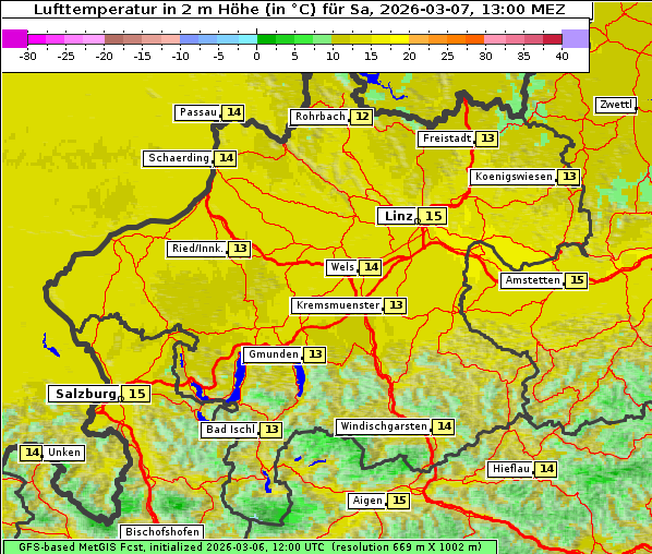 Temperatur, 7. 3. 2026