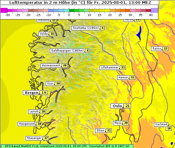 Temperatur, 1. 8. 2025