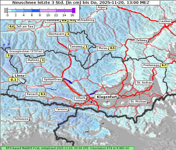 Neuschnee, 20. 11. 2025