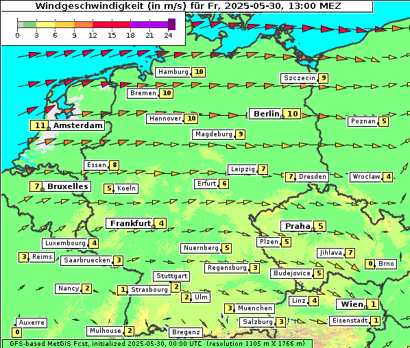 Wind, 30. 5. 2025