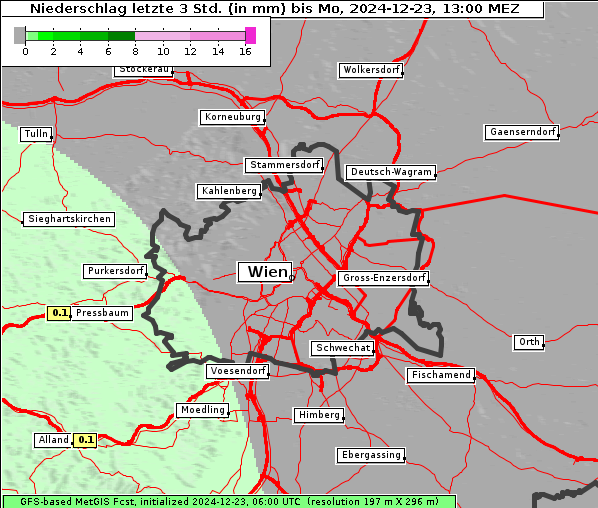 Niederschlag, 23. 12. 2024