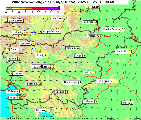Wind, 25. 5. 2025