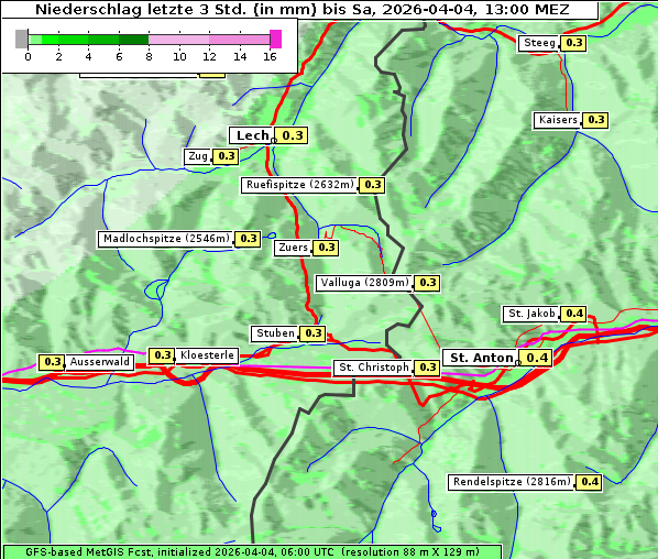 Niederschlag, 4. 4. 2026