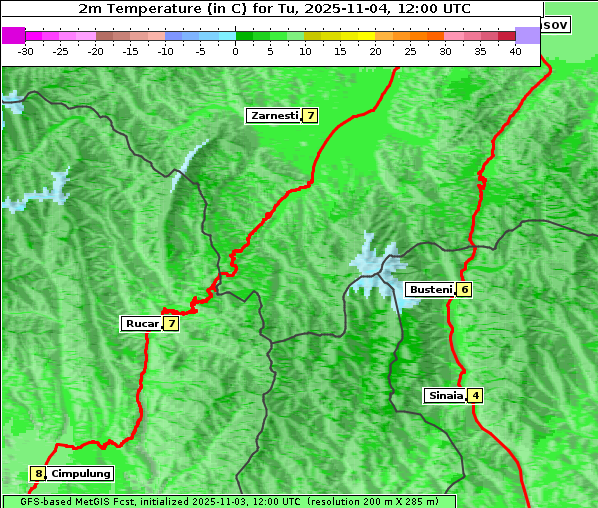 Temperatur, 4. 11. 2025