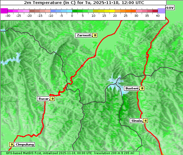Temperatur, 18. 11. 2025