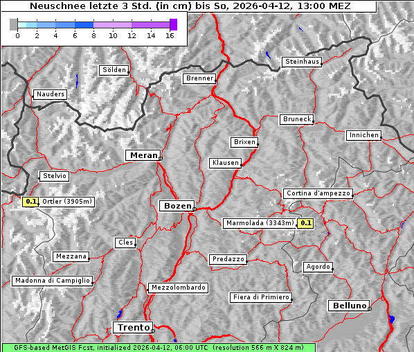 Neuschnee, 12. 4. 2026
