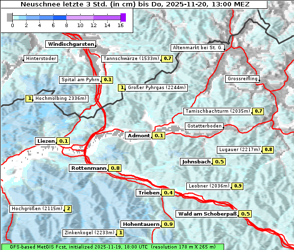 Neuschnee, 20. 11. 2025