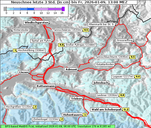 Neuschnee, 9. 1. 2026