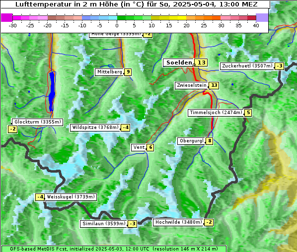 Temperatur, 4. 5. 2025