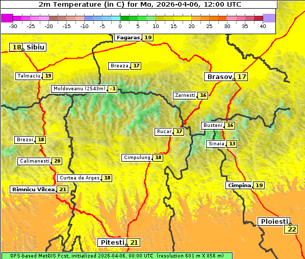 Temperatur, 6. 4. 2026