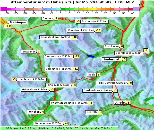Temperatur, 2. 3. 2026