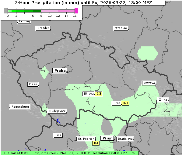 Niederschlag, 22. 3. 2026