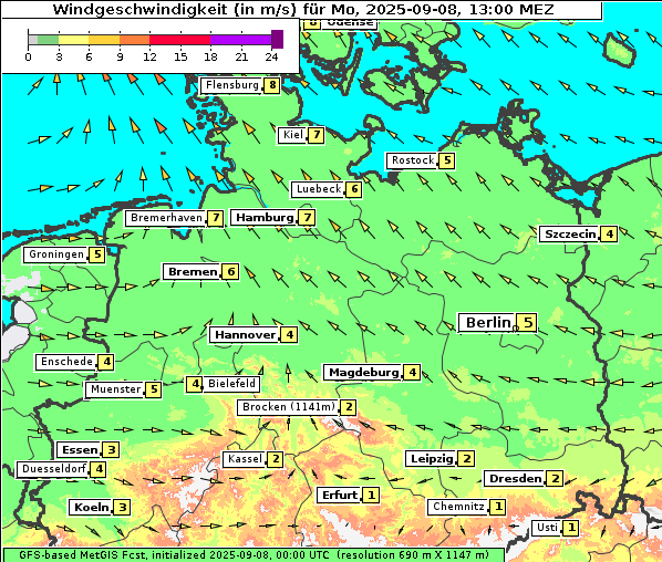 Wind, 8. 9. 2025