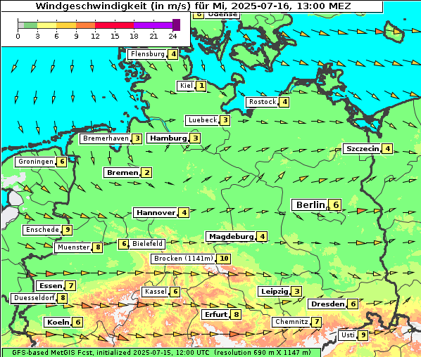 Wind, 16. 7. 2025
