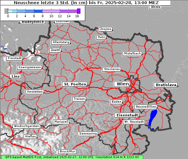 Neuschnee, 28. 2. 2025