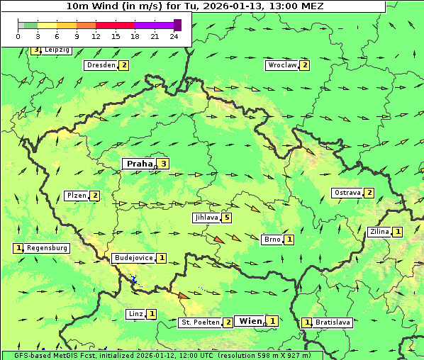 Wind, 13. 1. 2026