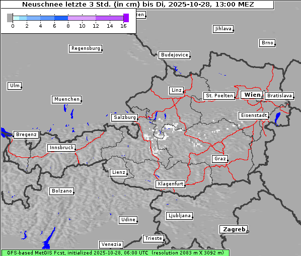 Neuschnee, 28. 10. 2025