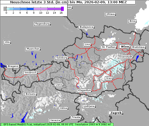 Neuschnee, 9. 2. 2026
