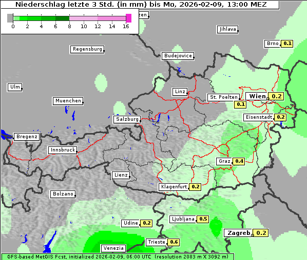 Niederschlag, 9. 2. 2026