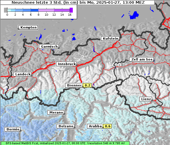 Neuschnee, 27. 1. 2025