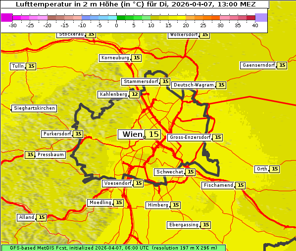 Temperatur, 7. 4. 2026