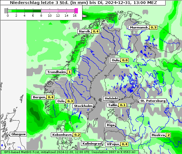 Niederschlag, 31. 12. 2024