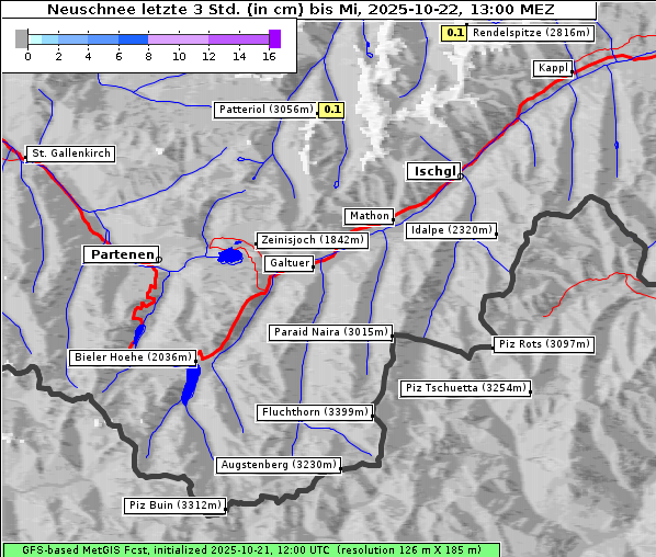 Neuschnee, 22. 10. 2025