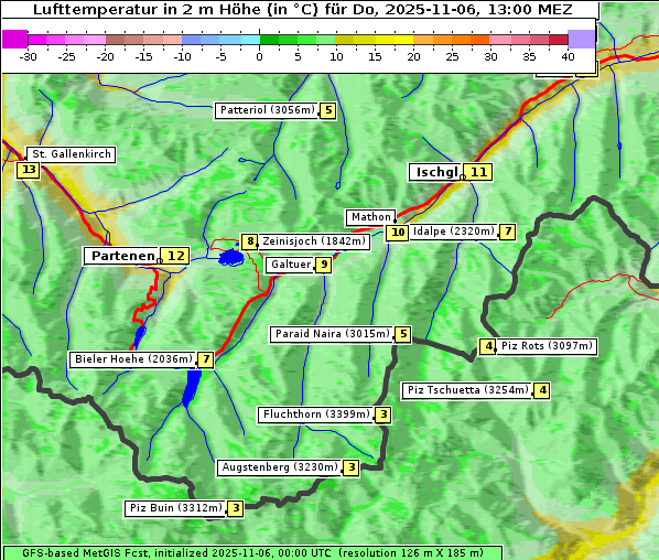 Temperatur, 6. 11. 2025