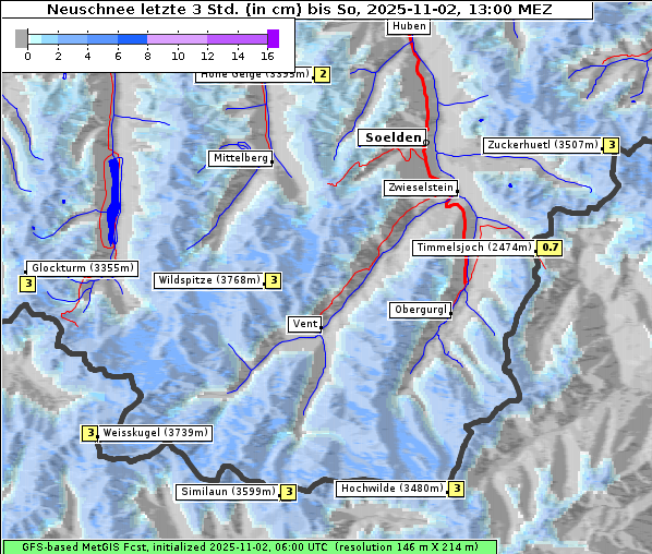 Neuschnee, 2. 11. 2025