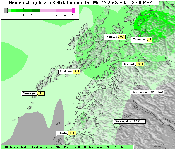 Niederschlag, 9. 2. 2026