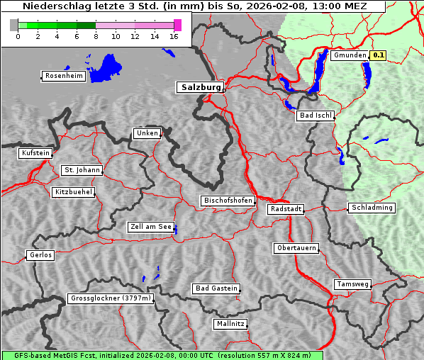 Niederschlag, 8. 2. 2026