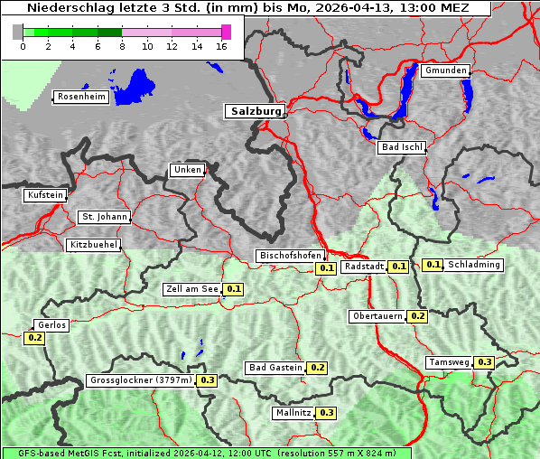 Niederschlag, 13. 4. 2026