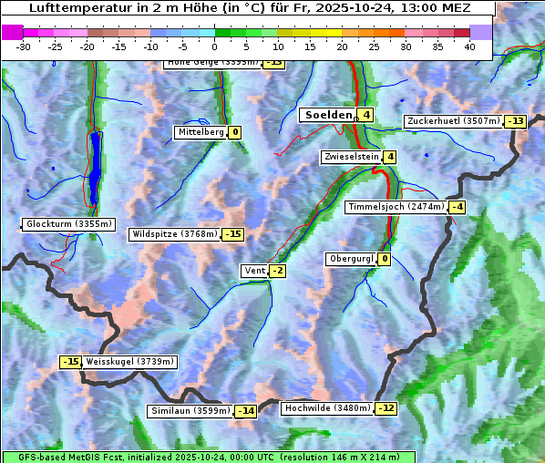 Temperatur, 24. 10. 2025