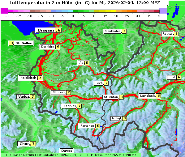 Temperatur, 4. 2. 2026