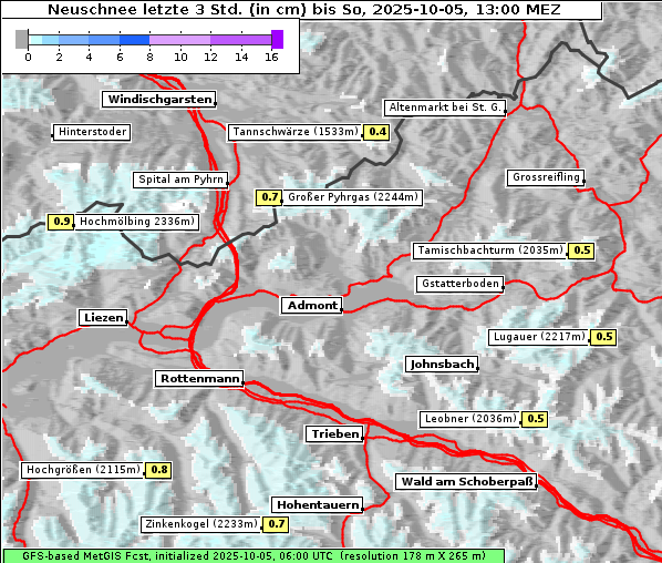 Neuschnee, 5. 10. 2025