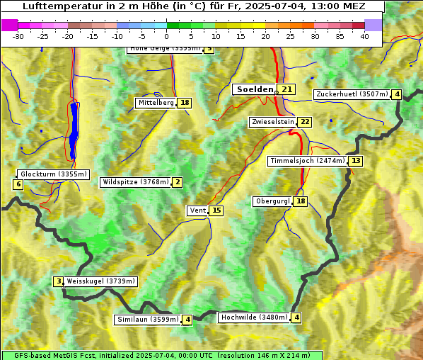 Temperatur, 4. 7. 2025