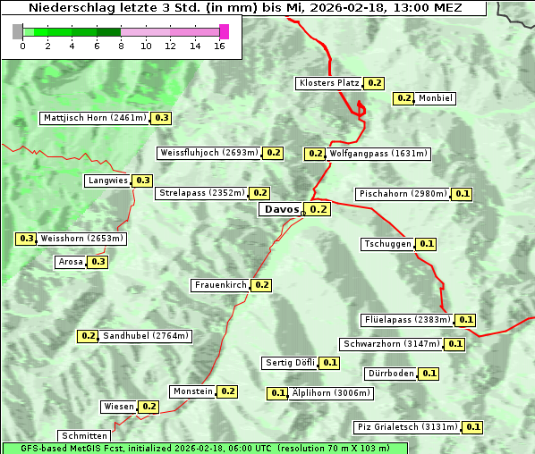 Niederschlag, 18. 2. 2026