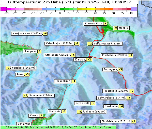 Temperatur, 18. 11. 2025