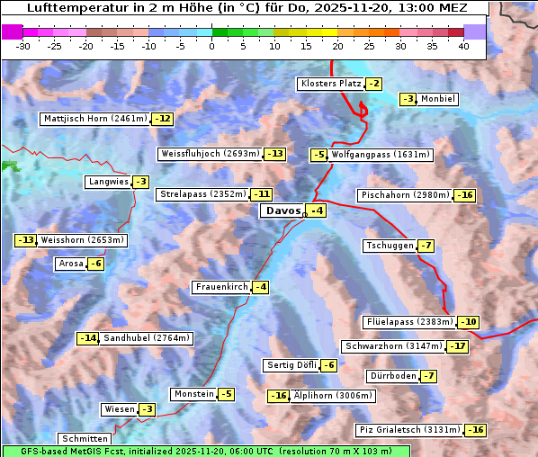 Temperatur, 20. 11. 2025