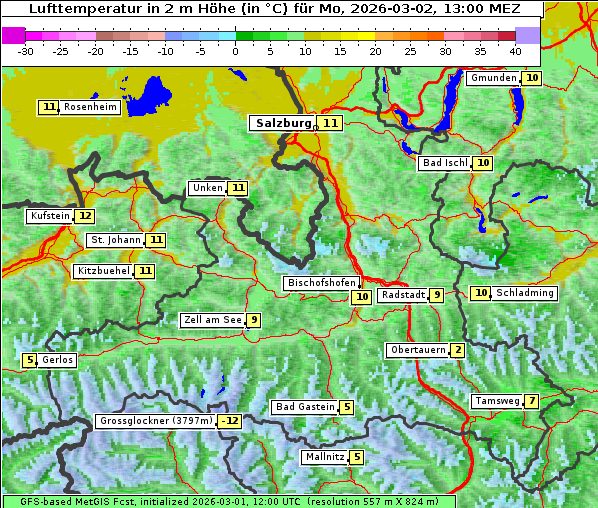 Temperatur, 2. 3. 2026