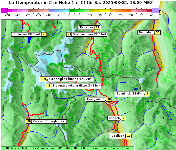 Temperatur, 2. 8. 2025