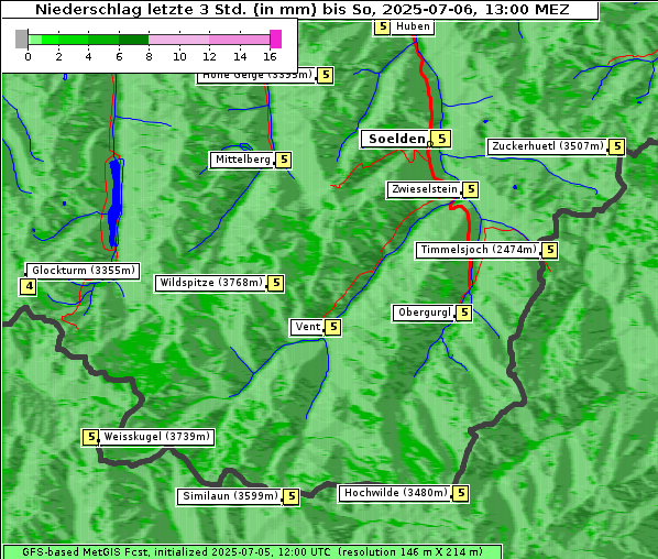 Niederschlag, 6. 7. 2025